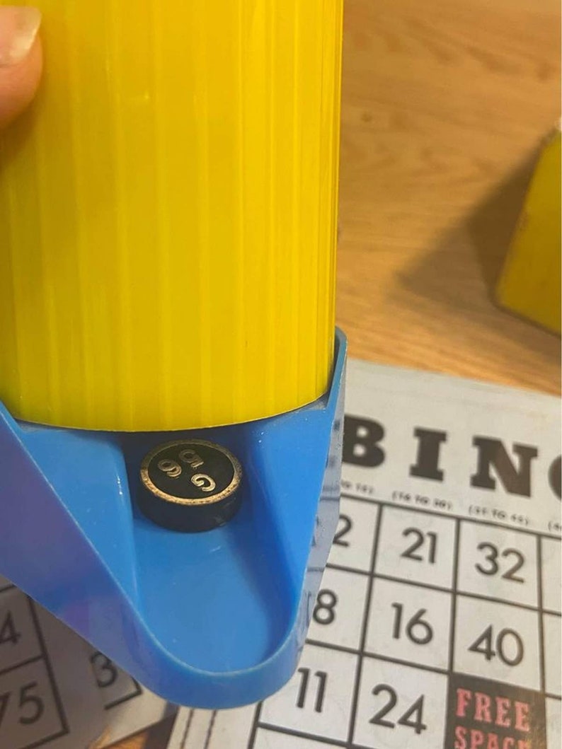 Vintage Deluxe Bingo Set With Dispenser 1957 Etsy