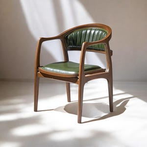Wood Dining Chair Rustic Wooden Comfortable Dining Room & Living Room Seating