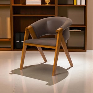 Solid Wood Accent Seating for Living Room & Modern Kitchen – Comfortable, Stylish Wooden Chair for Home Decor