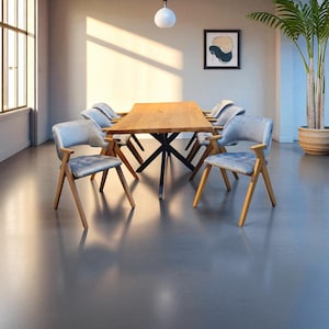 Rustic Farmhouse Dining Table - Custom Heavy Duty Wood Kitchen Table for Dining Room Furniture