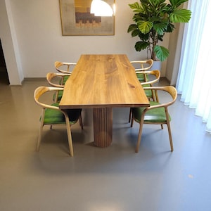 Rustic Farmhouse Dining Table Handmade Large Kitchen & Dining Room Furniture Solid Wood Table