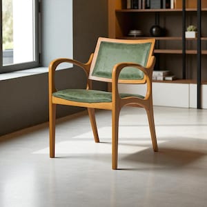 Ergonomic Seating Accent Chair for Home & Office - Comfortable Minimalist Chair for Cafe, Workspace -Modern Decor