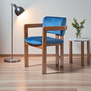 Dining Chair Rustic Wooden Dining Room Chair Comfortable Living Room Seating Farmhouse Style