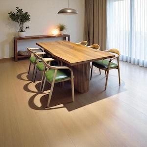 Solid Wood Dining Table Handmade Modern Farmhouse Rustic Kitchen Furniture Custom Design