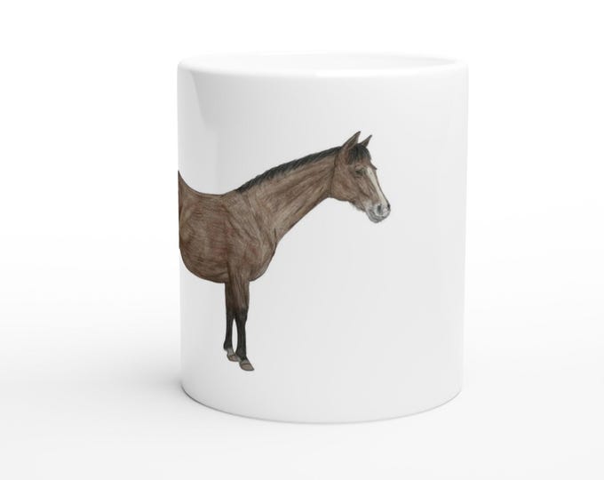 Sport Horse White 11oz Ceramic Mug