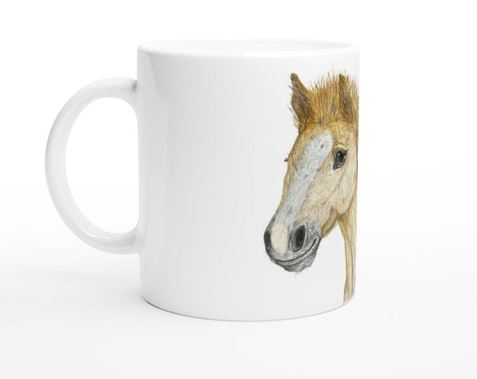 Horse Foal White 11oz Ceramic Mug