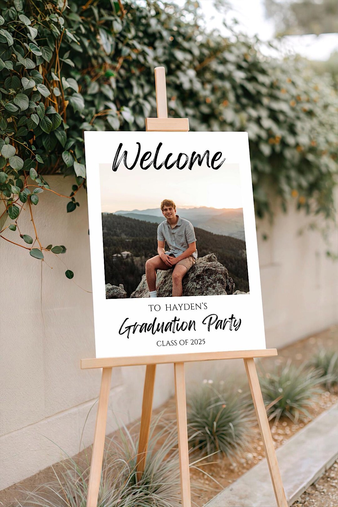 Graduation Welcome Sign Examples Bold Welcome Graduation Sign - Etsy