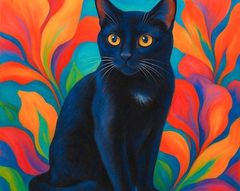 CUSTOM Pet Portrait – Abstract Modern Style – Canvas