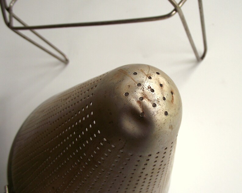 Vintage Chinois Strainer / Aluminum Colander Cone Metal Stand Etsy