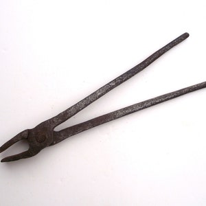 Antique Blacksmith Tongs Primitive Hand Forged Iron Duck - Etsy