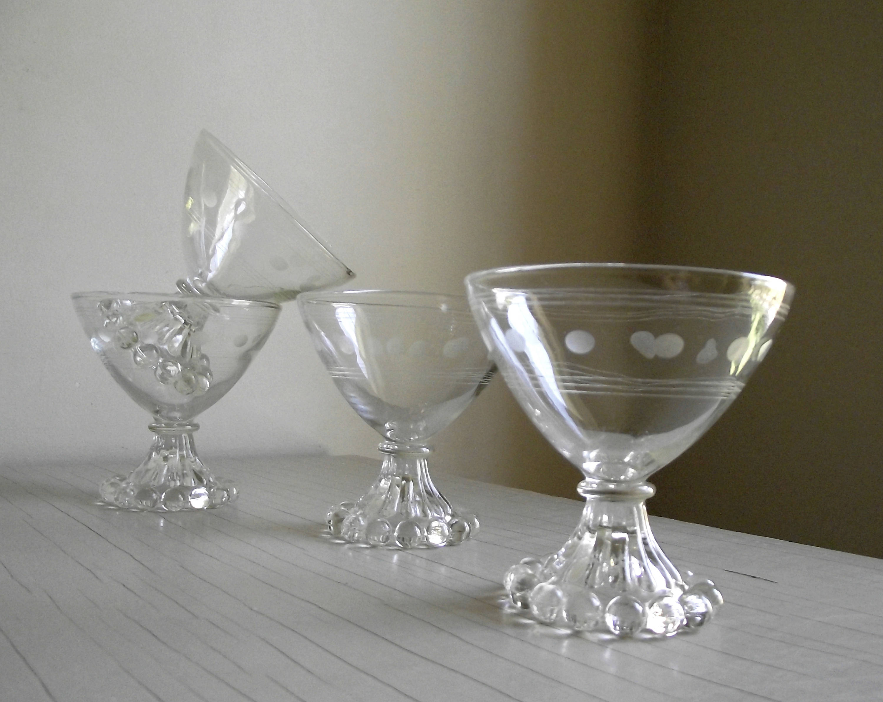 Candlewick Cocktail Glasses Boopie Glass Stemware Etsy