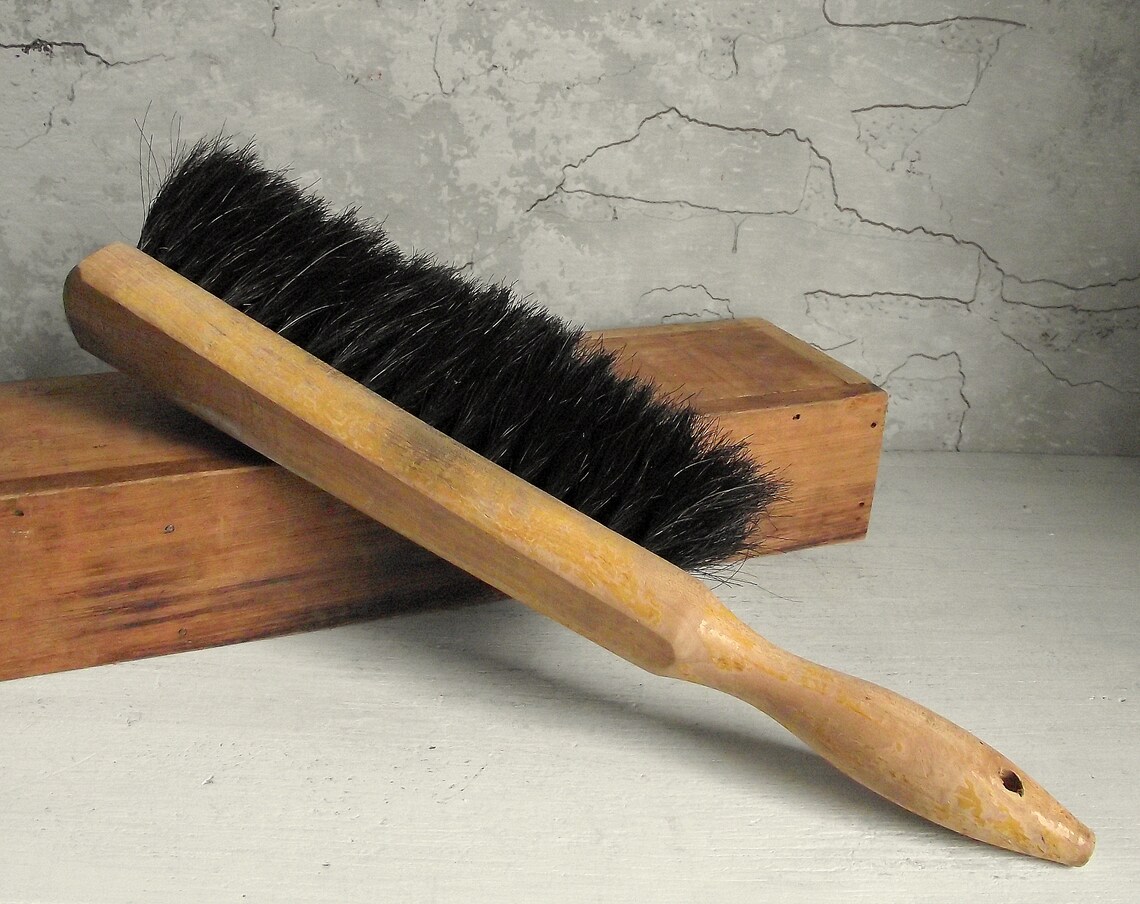 Vintage Horsehair Brush 1960s Work Bench Horse Hair Brush Etsy