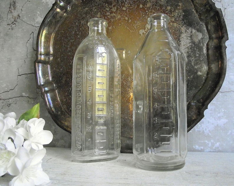 Vintage Glass Baby Bottles 1920s Rigo Improved Nurser Glass Etsy