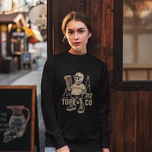Chicago Skeleton T-Shirt – TOPE&CO Streetwear | 312 Pizza Skeleton Tee | Windy City Urban Shirt | Unisex Heavy Cotton Tee