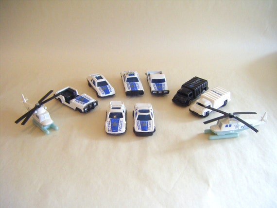 vintage police car toy
