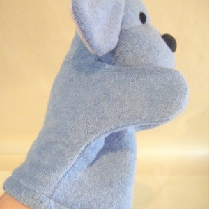 Vintage Blue Puppy Dog Hand Puppet Plush Pups Puppet Show Stuffed Make Believe Collectible image 5