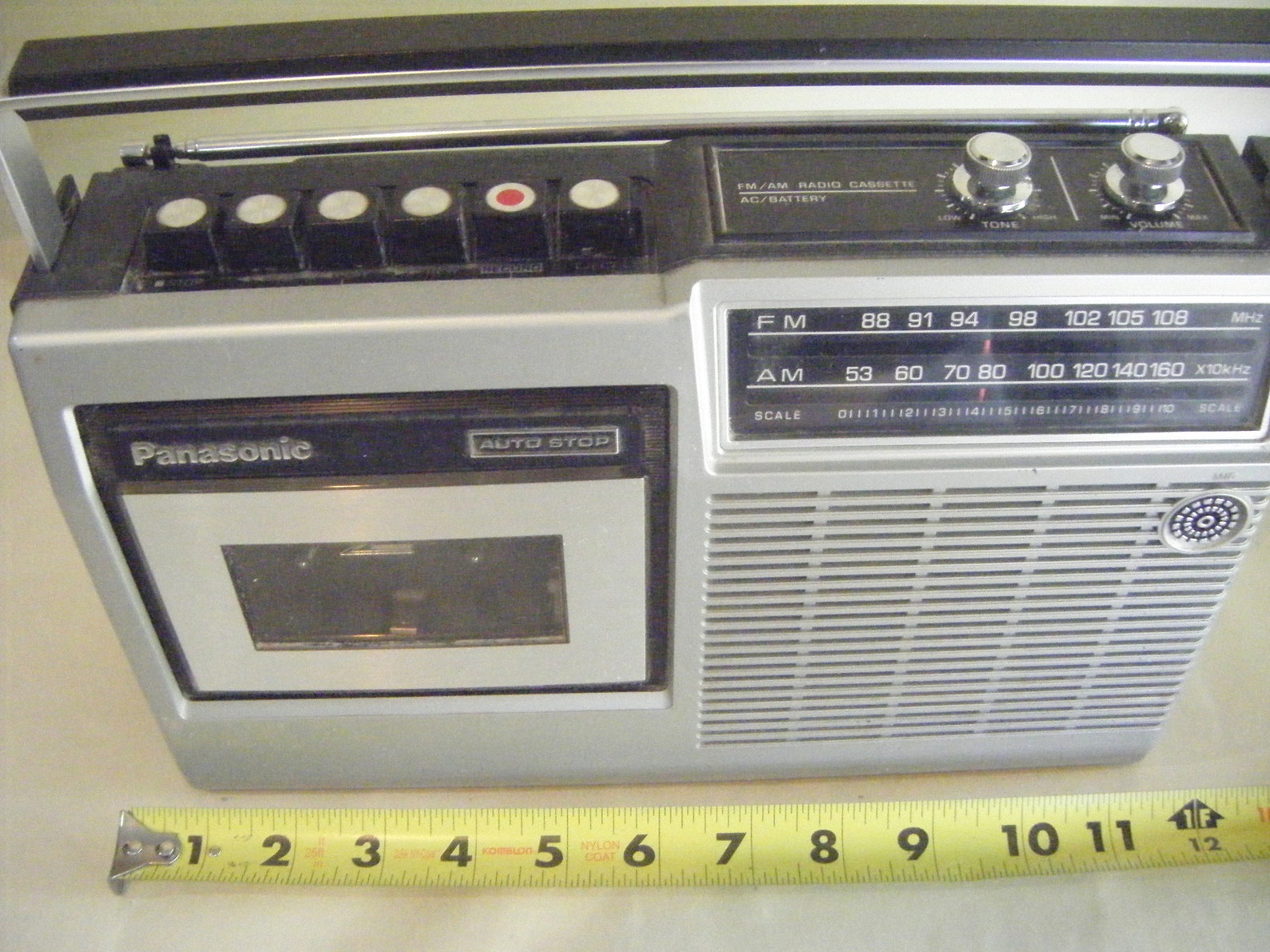 Vintage Panasonic Portable AM/FM Radio Cassette Tape Player RQ512S