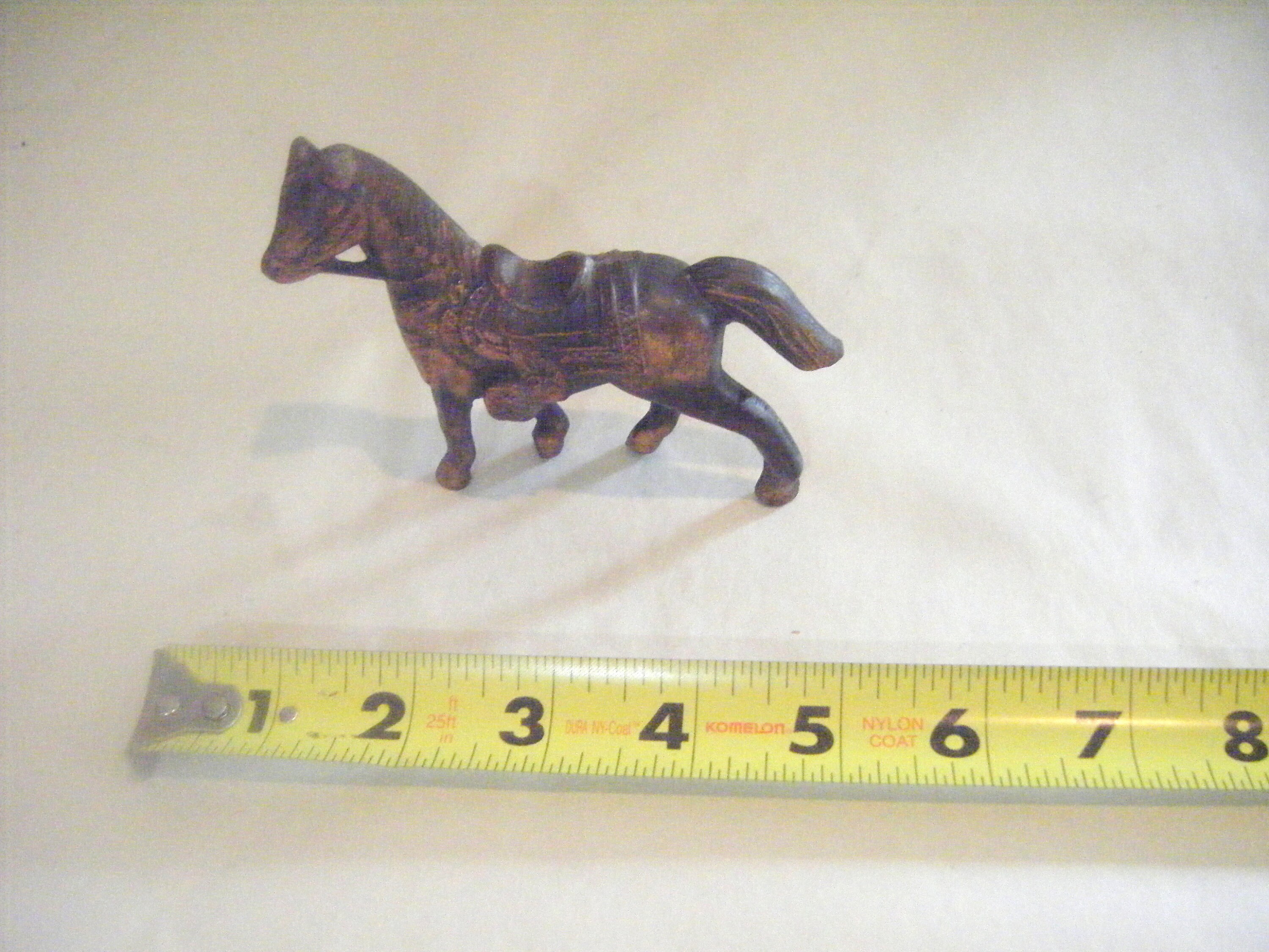 Vintage Small Metal Die Cast Horse Statue Figurine Copper Etsy UK