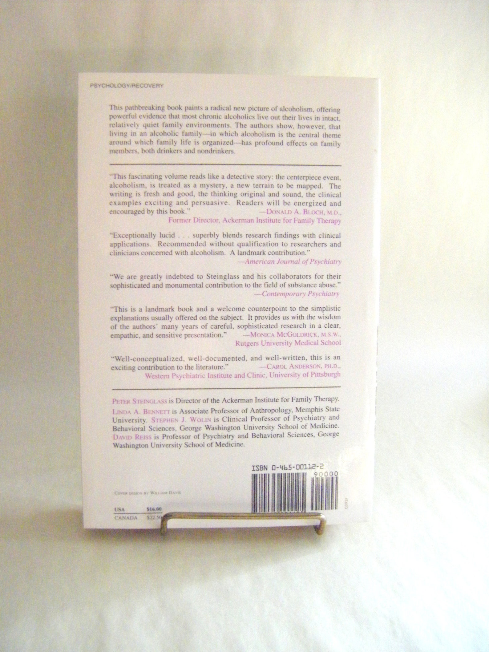 Vintage the Alcoholic Family Paperback Book Therapy Addiction ...