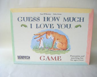 Vintage Guess How Much I Love You Game Collectible Bunny Rabbit