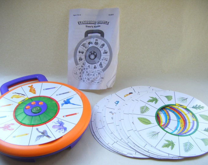 Vintage Learning Circle Electronic Matching Game Children Play Kids