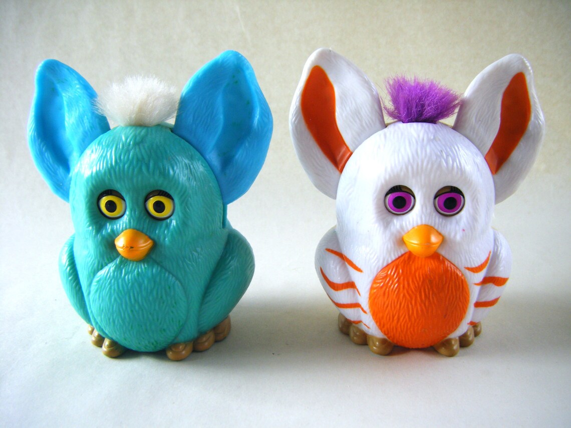 Vintage Burger King Furby Set of 4 Toys Fast Food Cake Topper | Etsy