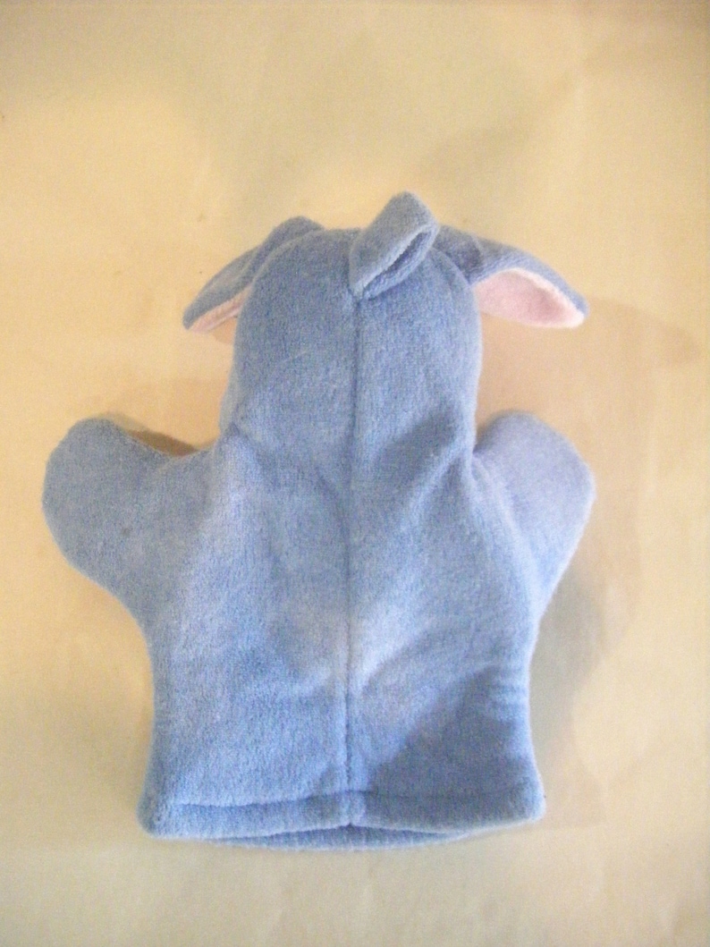 Vintage Blue Puppy Dog Hand Puppet Plush Pups Puppet Show Stuffed Make Believe Collectible image 6