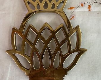 Solid Brass Pineapple Virginia Metal Crafters Trivet