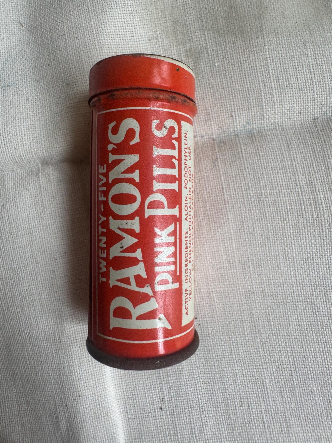 Pink Rawnmon Ramon’s Pink Pills 1940’s Apothecary Medicinal Advertisement Tin - Etsy