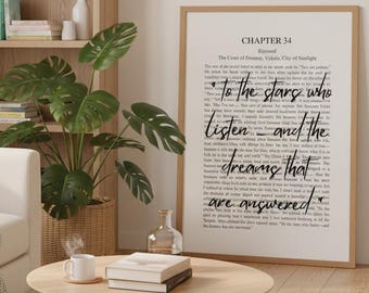 ACOTAR Night Court Print: Rhysand Quote, Fantasy Home Decor