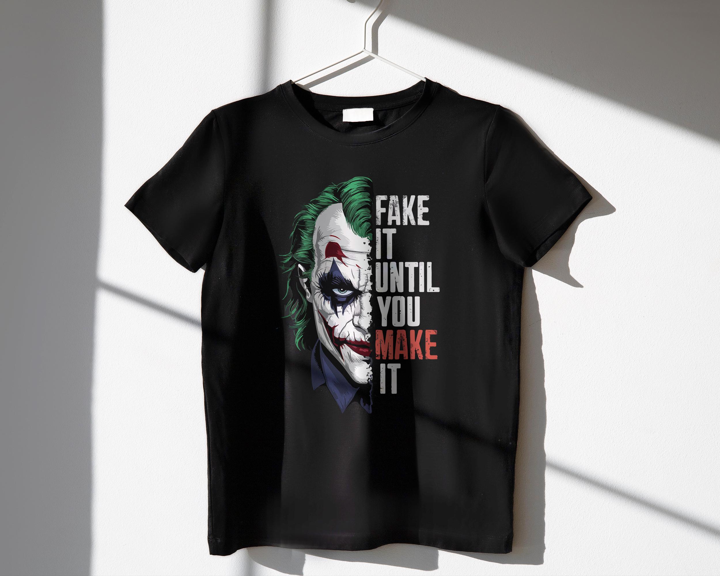 T-shirt The Joker 100% Coton Noir - Batman Joker - Taille XL - Gildan - Neuf Sans étiquettes