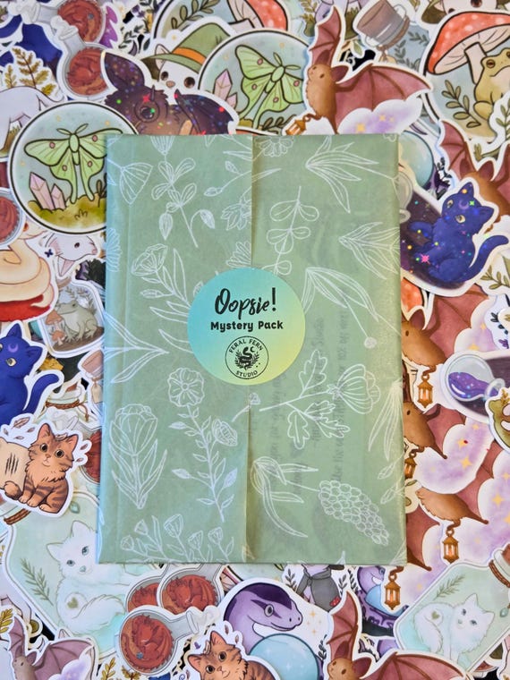 Oopsie Mystery Sticker Pack | 3 Vinyl Stickers & Bookmark