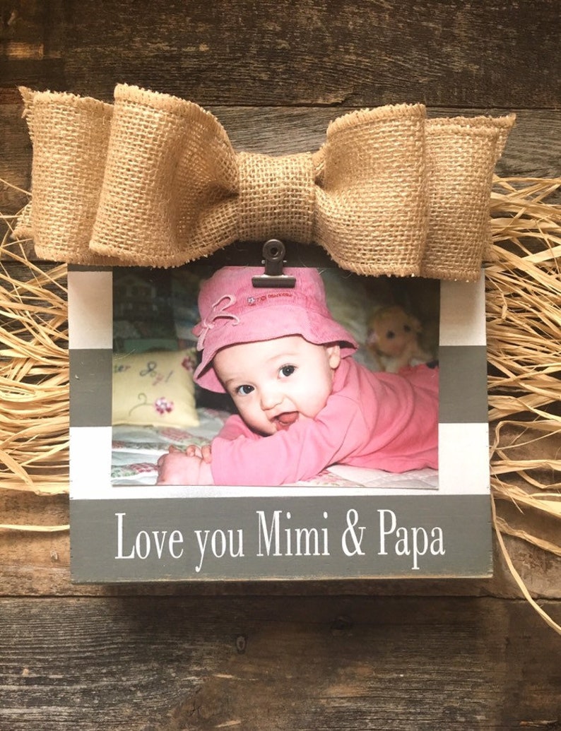 Insegna In Legno Mimi And Papa - Regalo Per Nonni - Casa Dei Ricordi - 15,2 X 30,5 Cm