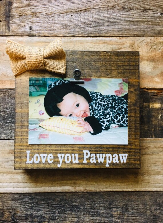 Pawpaw Picture Frame Papa Gift Papa Signfather's Day Etsy