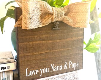 Mimi Papa picture frame , Grandparents Sign , Mimi Papa Sign ,  Gift  , Wood Block , Nana Pop Meme Pops Oma Opa Yaya Gigi