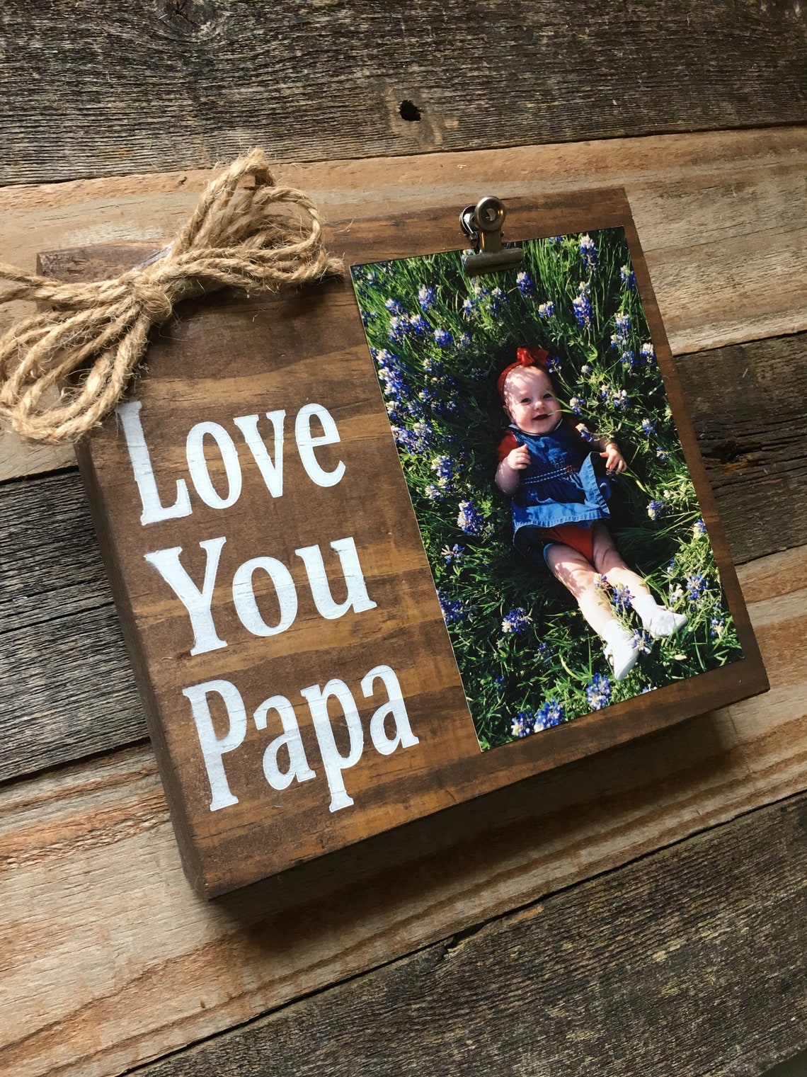 Papa Picture Frame Papa Gift Papa Signfather's Day Etsy
