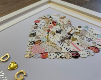 Marco de recuerdos personalizado con tus tarjetas / Marco de recuerdos para bebés / Marco de boda / Marco de tarjetas personalizado / Reutiliza tus tarjetas / Cumpleaños / Nuevo hogar