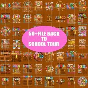 Back to School Tour Png, First Day of School Png, Retro Teacher Png, Back to School Png, Teacher Appreciation, Teacher Life Png, Teacher Png