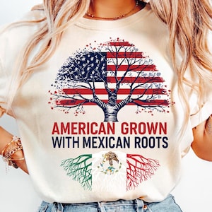 American Grown with Mexican Roots PNG Mexican Flag and USA Flag Png Mexican Roots Spanish Png Mexicana Patriotic png, 4th of July