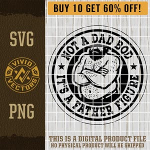 Non è un fisico da papà, è una figura paterna. File di incisione laser per adulti, divertente, sarcastico e sarcastico, con toppe per cappelli in pelle, logo vettoriale.