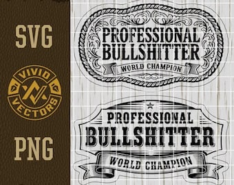 Professionele onzin SVG onzin PNG grappig volwassen Snarky trendy westerse lasergravure lederen hoed patch ontwerp vector logo gesneden bestand