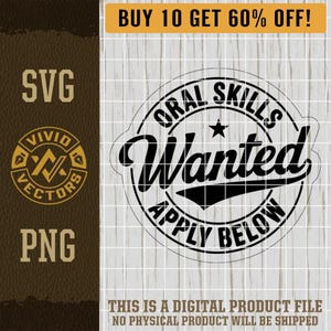 Mündliche Fähigkeiten Wollte SVG Lustige Erwachsene Dirty PNG Unangemessener Humor Snarky Sarkastisch Laser Gravur Leder Hut Patch Design Vektordatei