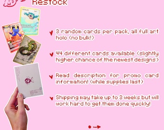 COMBO- BootlegMons Booster Pack (3 cards per pack)