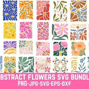Abstract flower svg and png bundle, retro flower svg,boho flower svg,Boho Flower Svg, Retro Flower Svg , Daisy Flower Svg ,groovy flower svg