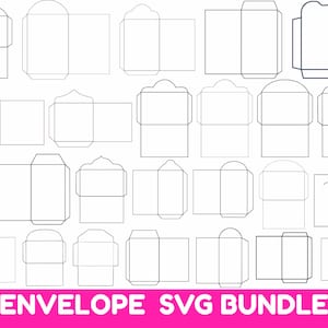Envelope Template Bundle,Card Envelope Templates,Money Envelope Template Bundle, Money Holder Svg,Wedding Envelope,Instant Download,SVG,PNG