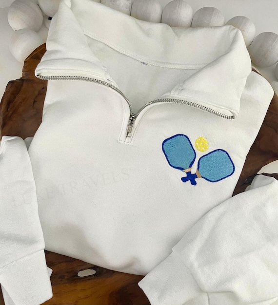 Pickleball Quarter Zip Pullover • Women’s & Men’s Pickleball Shirt • Pickleball Apparel Gift • Sporty Lightweight Zip Top • Tennis Jacket