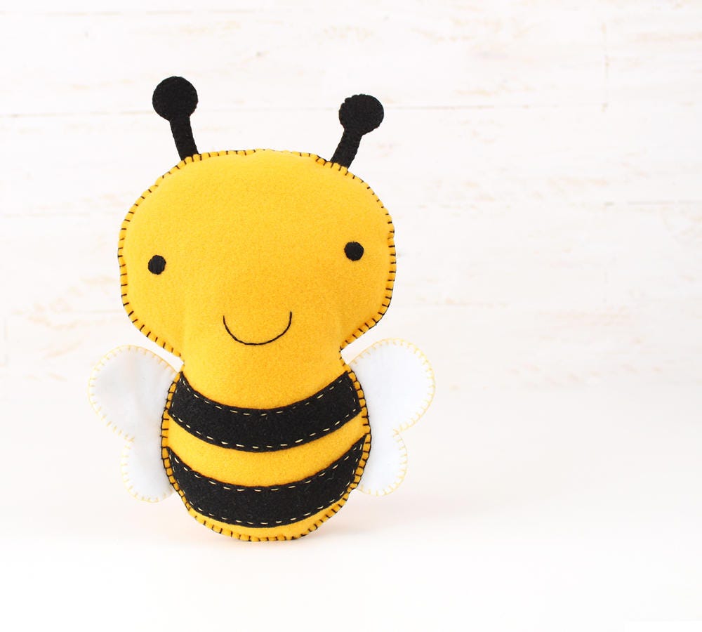 Bumblebee Sewing Pattern Stuffed Felt Bee Plushie Pattern - Etsy UK
