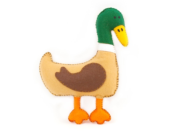 Duck Sewing Pattern Mallard Duck Hand Sewing Pattern Felt | Etsy Canada
