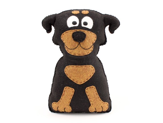 stuffed rottweiler dog