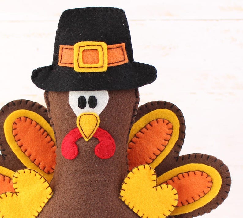 Turkey Sewing Pattern Felt Turkey Stuffed Animal Pattern - Etsy